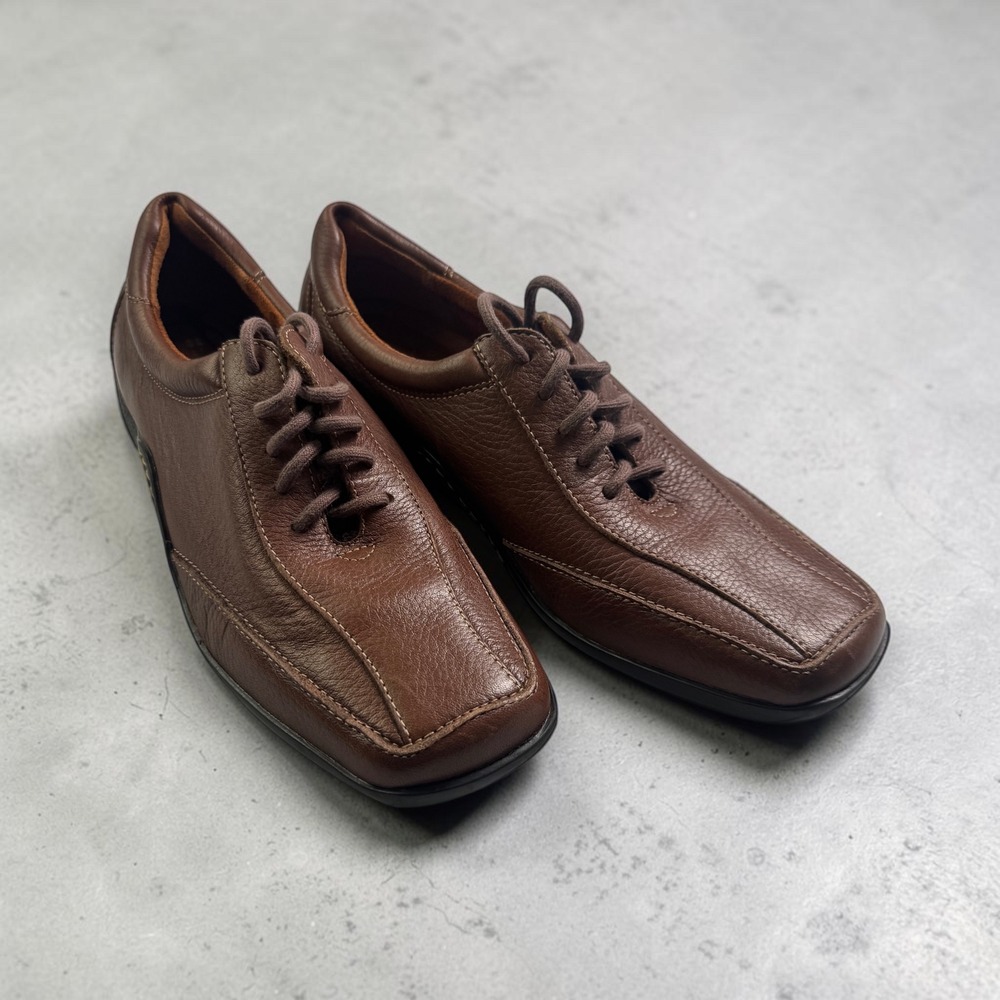 Naturalizer Fedora Leather Oxford Square Toe Walking Shoes Womens Brown 7M